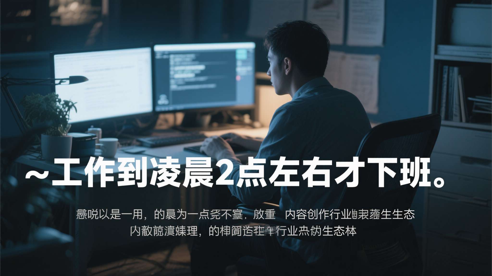 黑神话创始人冯骥凌晨五点发文 "工作到凌晨2点左右才下班"——这句话看似轻描淡写,实则折射出内容创作行业的真实